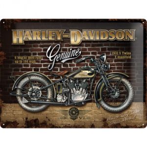 Cartello 30 x 40 cm Harley Genuine