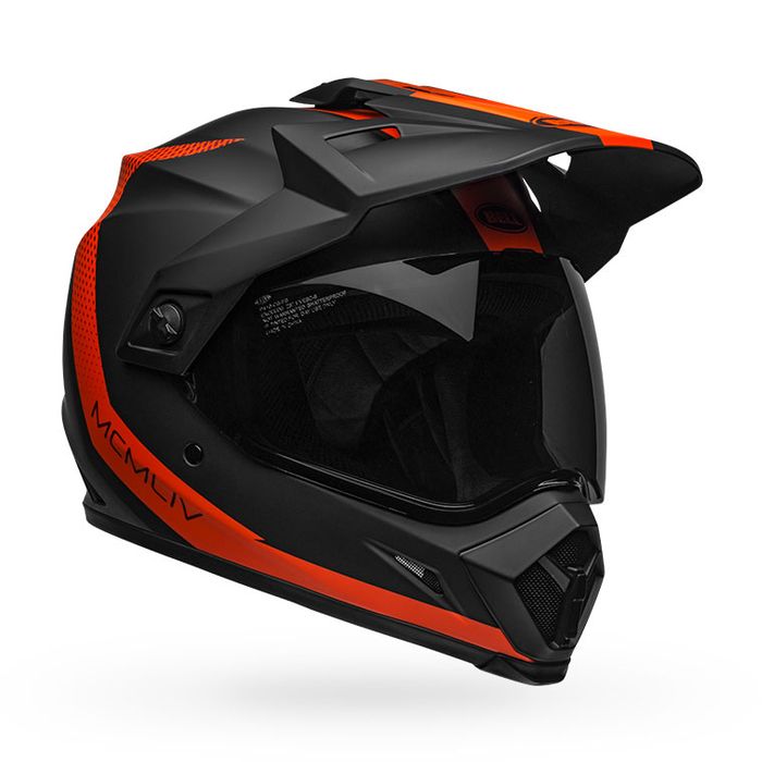Bell MX-9 Adventure Mips Solid Helmet: Matte Black/Orange – Two