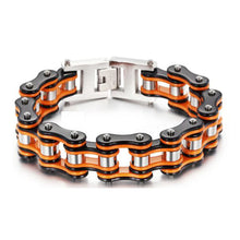 Bracciale biker colorato "BIG VERSION". Da 21,5 a 24,5 cm lunghezza!