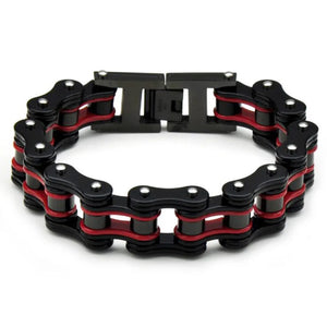 Bracciale biker colorato "BIG VERSION". Da 21,5 a 24,5 cm lunghezza!