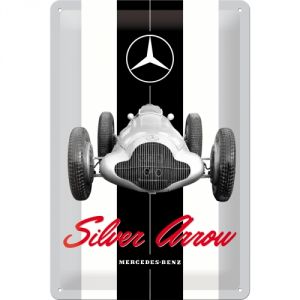 Cartello 20x30 Mercedes-Benz - Silver Arrow