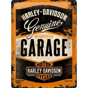 Cartello 30 x 40 cm Harley Garage
