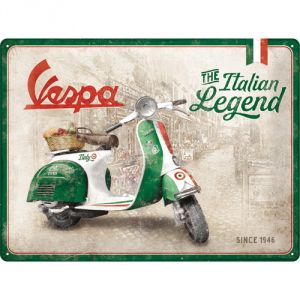 Cartello 30 x 40 cm Vespa - Italian Legend