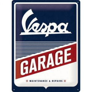 Cartello 30 x 40 cm Vespa - Garage