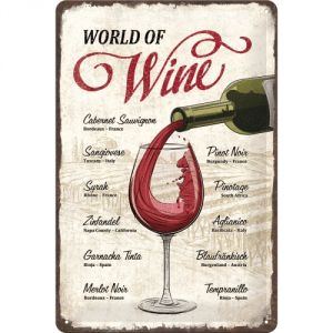 Cartello 20x30 World of wine