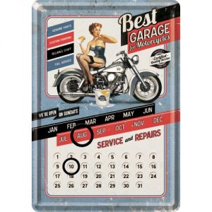 Calendario cartolina, Best garage.