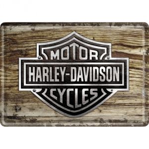 Cartolina in Metallo Harley