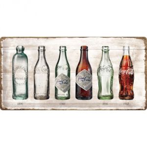 Cartello 25x50 cm Coca Cola bottle