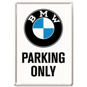 Cartolina in Metallo BMW Parking