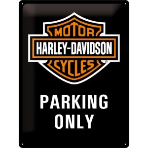 Cartello 30 x 40 cm Harley Parking only