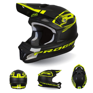 Casco 3150-348 Fibra Nero/Giallo Fluo Opaco M