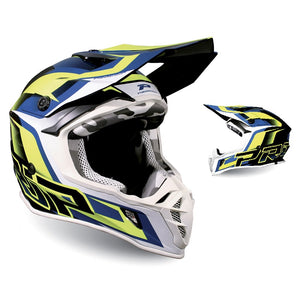 Casco 3180-320 Abs Giallo Fluo/Blu Scuro L