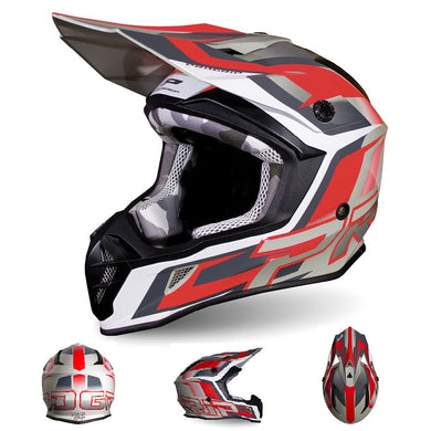 Casco 3180-288 Abs Grigio/Rosso L