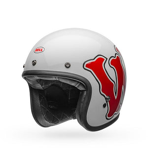 Bell Custom 500 DLX SE RSD WFO Helmet White/Red – Two Wheels Store