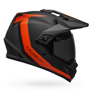 Bell MX-9 Adventure Mips Solid Helmet: Matte Black/Orange
