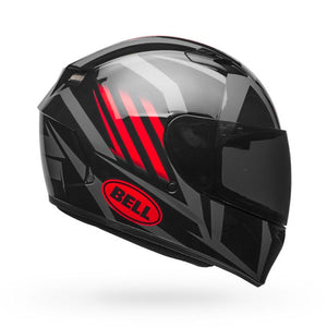 Bell Qualifier Solid Helmet:  Black/Red/Titanium