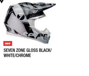 SEVEN ZONE GLOSS BLACK/WHITE/CHROME