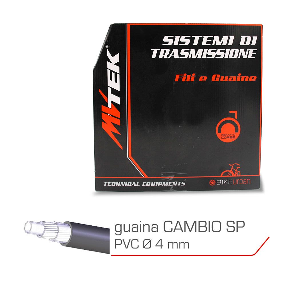 Guaina Cambio Box 30mt PVC SP  Ø4mm Nero
