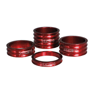 Kit Spessori Manubrio 5/10/15/20mm Rosso (4 Pezzi)