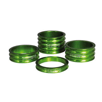 Kit Spessori Manubrio 5/10/15/20mm Verde (4 Pezzi)