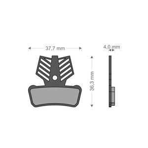 Past.Ciclo Organ.Light T.AVID XO-ELIXIR 7/9 TRAIL - SRAM RSC-RS-R-T-