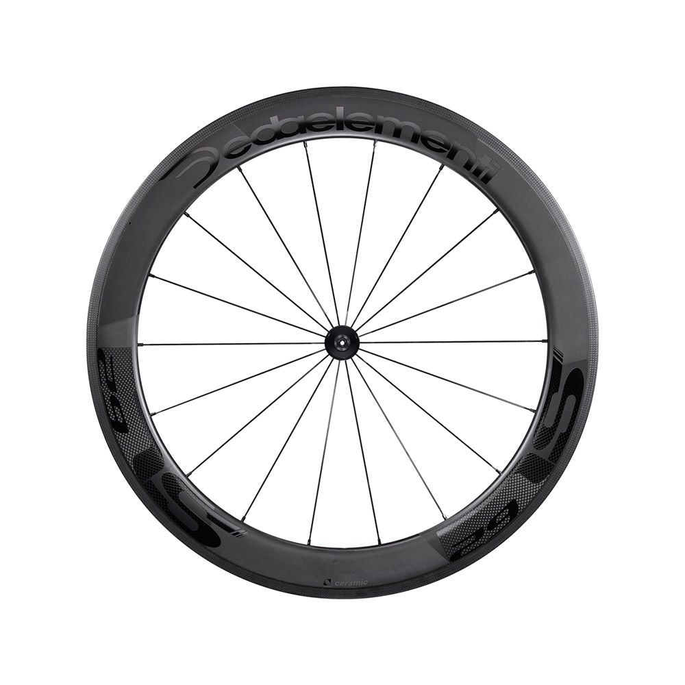 Ruota Anteriore 28 SL62C Cerchio Carbon Altezza 62mm 18raggi POB