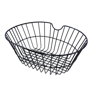 Cestino Anteriore 31,5x18x39,5cm METAL Maglia Larga Senza Ganci Nero