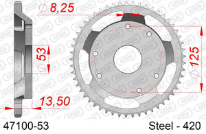 Corona AFAM 47100-53 in acc. passo 420