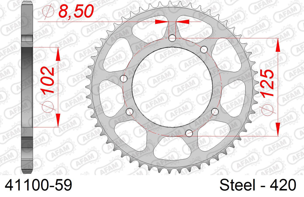 Corona AFAM 41100-59 In Acc  Passo 420