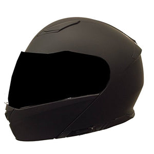 MT Helmets Clever SV 2017 - Casco modulare (visiera nera non inclusa) M Nero opaco