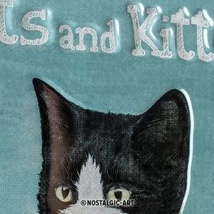 Gift Idea for Cat Owners, Metal plate 20 x 30 cm, Cats And Kittens