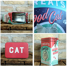 Gift Idea for Cat Owners, with Aroma-Saving Lid, Vintage Design, 1,3 l Nostalgic-Art Retro Cat Treats Good Boy Containers -