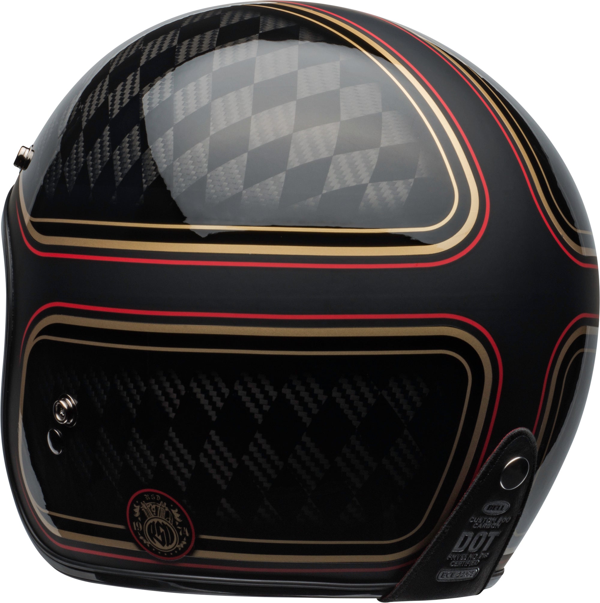 Bell Custom 500 Carbon RSD Checkmate matte – Two Wheels Store