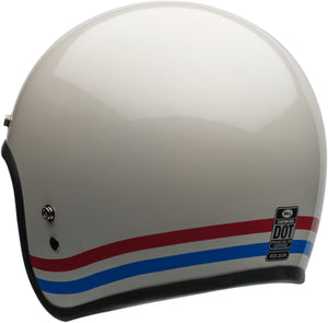 Bell Custom 500 DLX Stripes gloss pearl white